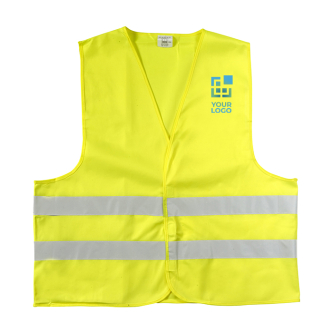 Gilet réfléchissant avec logo haute visibilité, taille XL