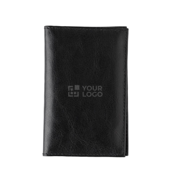 Portefeuille et porte-cartes en cuir de chèvre avec 3 compartiments