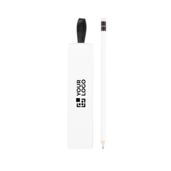 Ensemble de crayons de couleur blancs couleur blanc