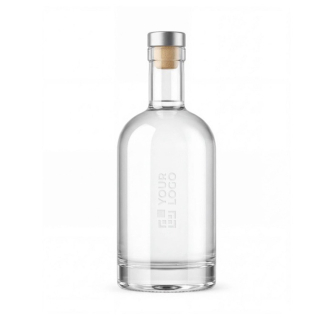 Bouteille en verre avec bouchon en aluminium, capacité de 750ml