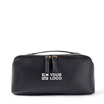 Trousse de voyage en PU avec finition douce 400 g/m2