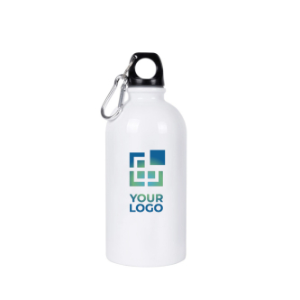 Gourde en acier recyclé avec mousqueton pour sublimation 500ml