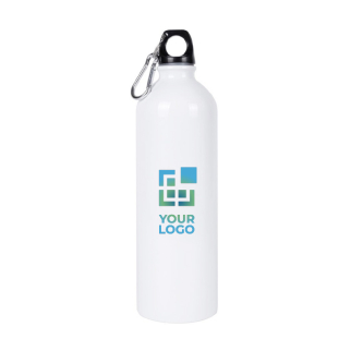 Gourde en acier recyclé avec mousqueton pour sublimation 750ml