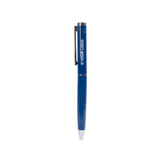 Stylo élégant à mécanisme rotatif à encre bleue