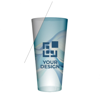 Verre en plastique résistant, 500 ml réutilisable