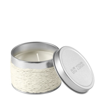 Bougies corporatives aromatiques couleur blanche