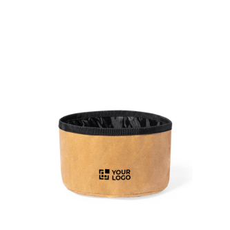 Gamelle pliable en papier recyclé laminé pour animaux 1,3L