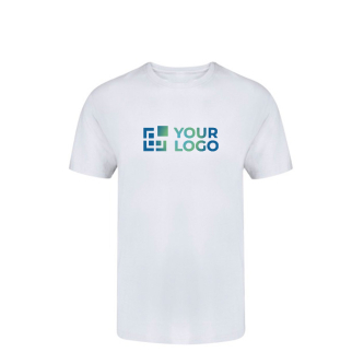 T-shirt enfant blanc à col rond 100% coton 160 g/m² avec zone d'impression