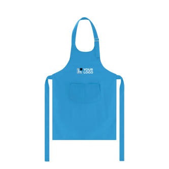 Tablier pour enfants en coton et polyester avec double poche frontale