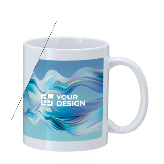 Tasse blanche en céramique de qualité AAA pour sublimation 350 ml