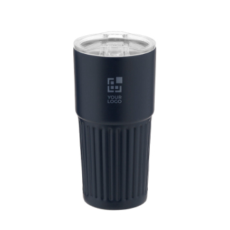 Verre en acier inoxydable recyclé avec design en relief 500 ml