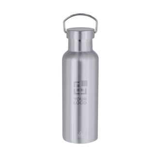 Gourde isotherme en acier inoxydable avec poignée de transport 500 ml