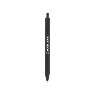 Stylo à bille à poussoir en plastique, corps mat et encre bleue