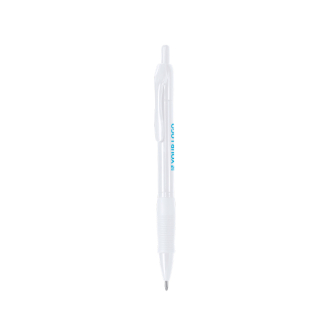 Stylo à bille en plastique avec corps en caoutchouc, encre noire