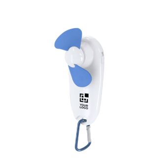 Ventilateur portable avec lampe torche LED et mousqueton de transport