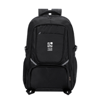 Sac à dos en nylon recyclé 420D avec poche pour ordinateur 15"