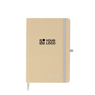 Carnet A5 à couverture rigide en carton recyclé, pages lignées