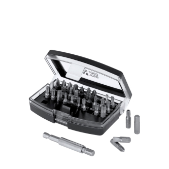 Set d’outils avec étui en plastique et embouts magnétiques