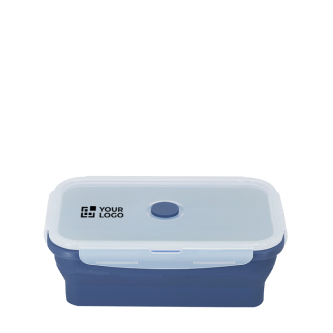 Boîte repas pliable avec couvercle translucide et fermeture 1,2 L