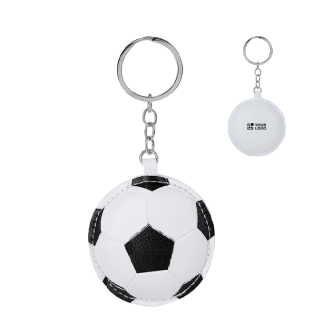 Porte-clés en forme de ballon de football en cuir synthétique