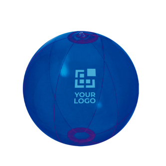 Ballon de plage avec logo avec surface de couleurs vives