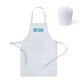 Set tablier et toque de cuisine en non-tissé pour enfants