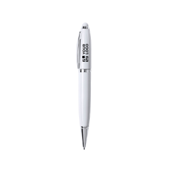 Stylo USB en métal à ouverture pivotante avec encre bleue