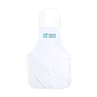 Tablier pour sublimation en non-tissé avec attaches assorties 80 g/m²