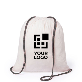Sac publicitaire avec cordon de couleurs avec zone d'impression