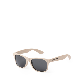 Lunettes de soleil en fibre de bambou avec verres noirs UV400