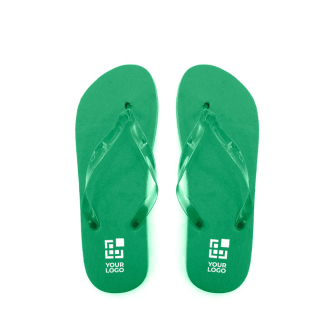 Tongs avec logo, semelle EVA et brides transparentes Pool