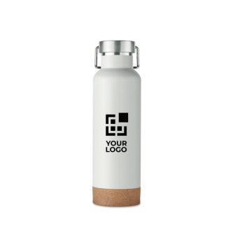 Bouteille à double paroi en acier inoxydable avec liège 500ml