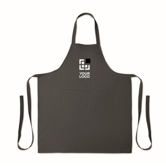 Tablier avec poches avant et ajustable au niveau du cou 240 g/m2