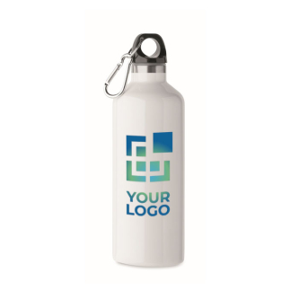 Bouteille étanche en acier inoxydable recyclé avec mousqueton 500ml