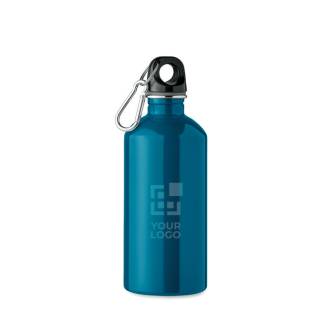 Gourde en acier inoxydable recyclé avec mousqueton 500 ml