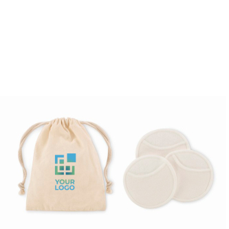 Set de 3 disques réutilisables et lavables pour nettoyage facial