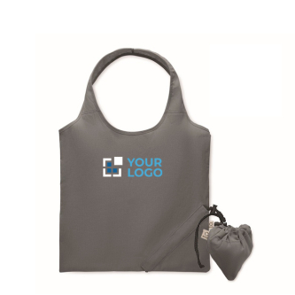 Sac de courses compact et pliable en coton recyclé 140 g/m²