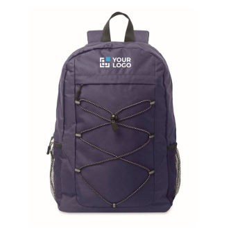 Sac à dos en polyester RPET avec poches en maille sur les côtés
