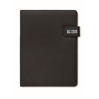 Porte-documents en cuir avec batterie externe et chargeur sans fil A4