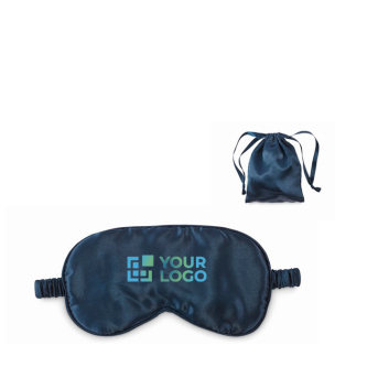 Masque de sommeil doux en polyester avec pochette assortie