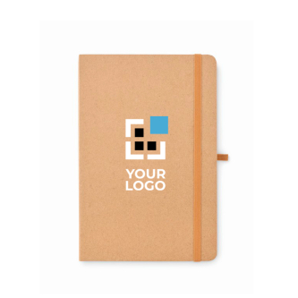 Carnet à pages blanches notes adhésives et porte-cartes intérieur A5