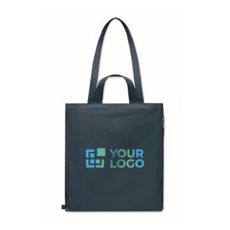 Sac de courses à anses courtes avec poche latérale 380 g/m²