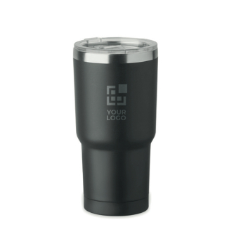 Gobelet en inox avec couvercle à ouverture coulissante 500 ml