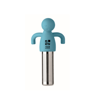 Infuseur à thé en inox en forme de petit bonhomme en silicone