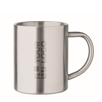 Tasse en acier inoxydable recyclé à double paroi 260 ml