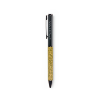 Stylo à bille rotatif fabriqué en matériaux recyclés, encre bleue
