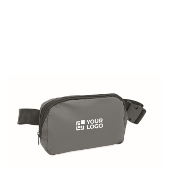 Sac banane en PU avec compartiment principal et poche arrière