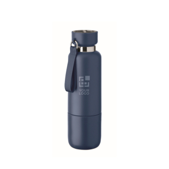 Bouteille isotherme avec anse et verre intégré 500ml