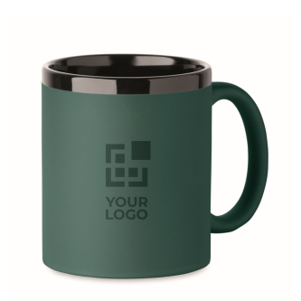 Tasse en céramique avec revêtement coloré doux au toucher, 300 ml