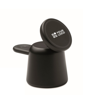 Station de charge pour téléphone et montre Apple® avec support intégré